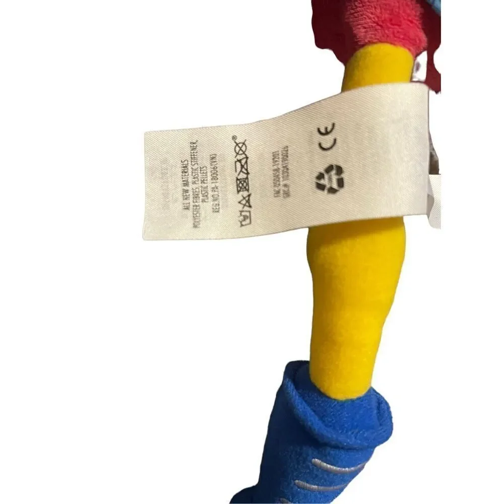 Disney Store Toy's Multicolor Junior T.O.T.S Freddy Flamingo Bird Plush Stuffed